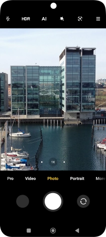 Press the flash icon.