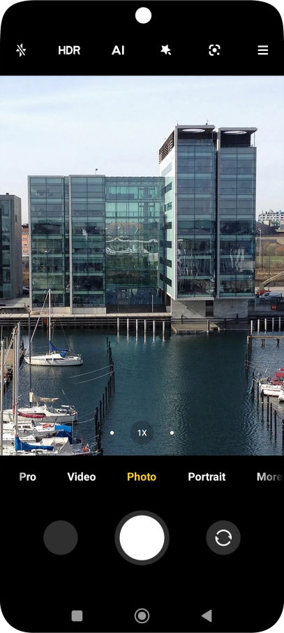 Press the flash icon.