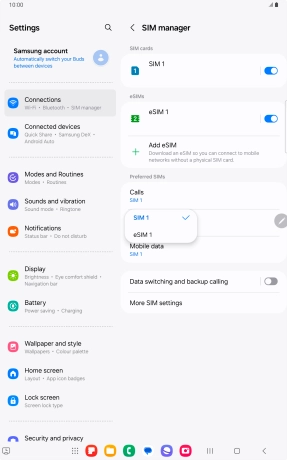 Press the required price plan. Press the required price plan.