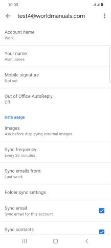 Press Account name and key in the required name.