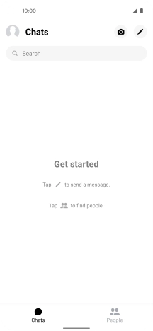 Press the new message icon.