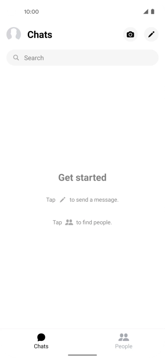 Press the new message icon.
