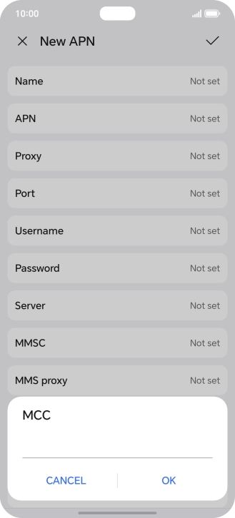Key in 234 and press OK.
