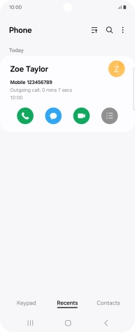 Press the menu icon.