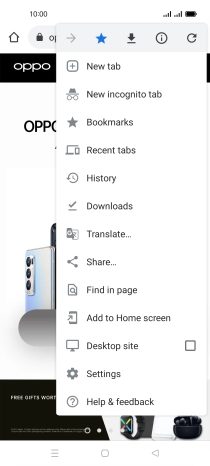 Press Settings. Press Settings.