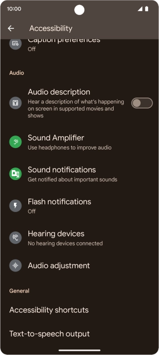 Press the required category below 
