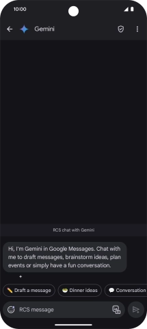 Press the text input field.