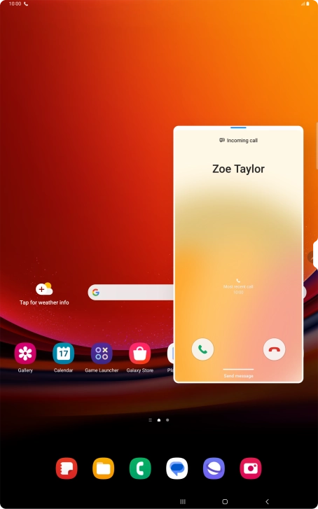 Press the reply icon.