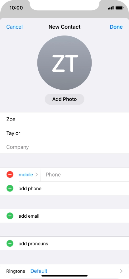 Press Phone and key in the required phone number.