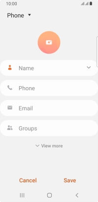 Press the address book drop down list.