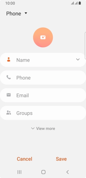 Press the address book drop down list.