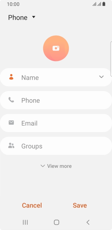 Press the address book drop down list.