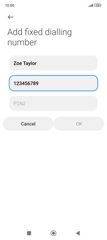 Press PIN2. Press PIN2.