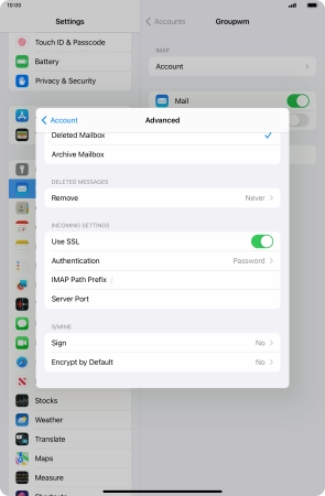 Press Authentication.