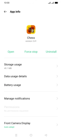 Press Storage usage.