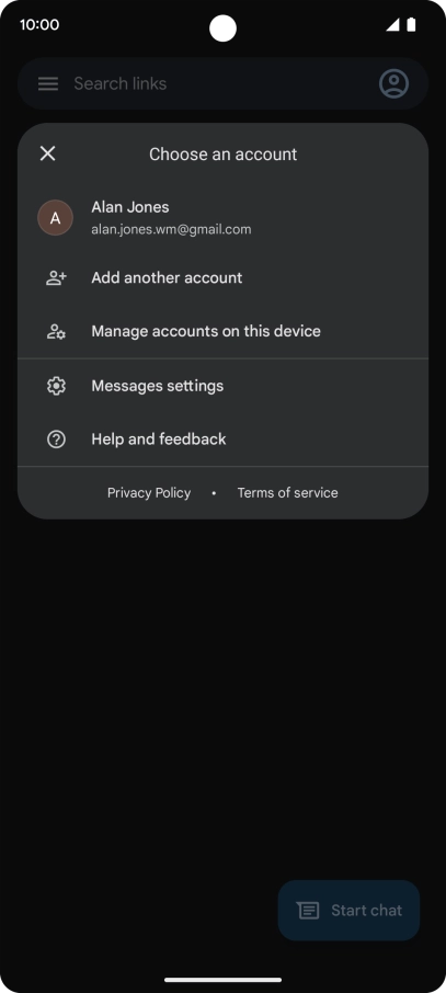 Press Messages settings.