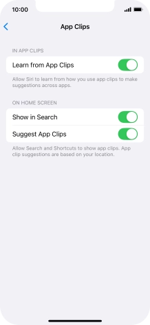 Press the indicators next to the required settings to turn them on or off. Press the indicators next to the required settings to turn them on or off.