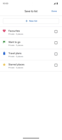 Press the required setting.
