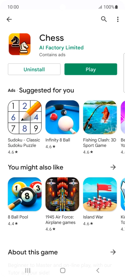 Press the Home key to return to the home screen.