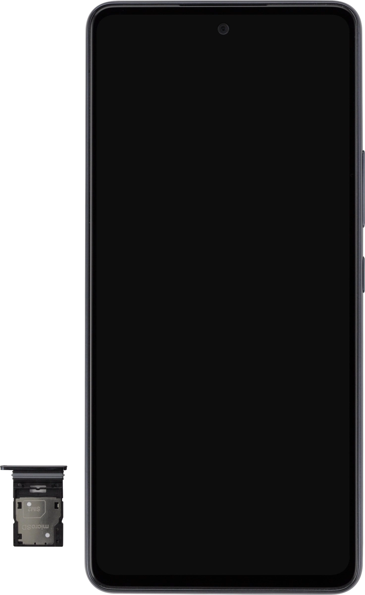 Turn the memory card so the angled corner of the memory card matches the angled corner of the memory card holder and place the card in the holder.