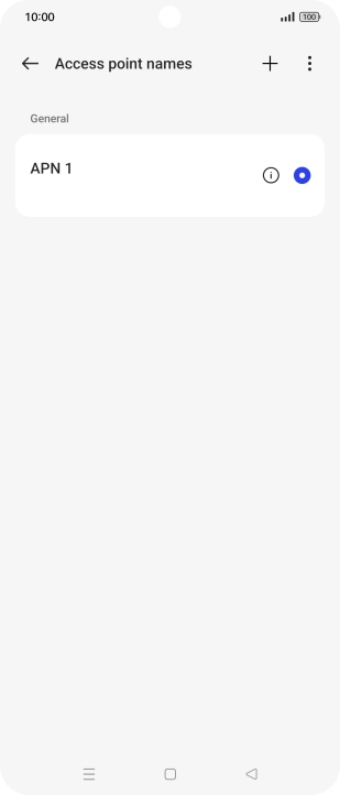 Press the new data connection icon.
