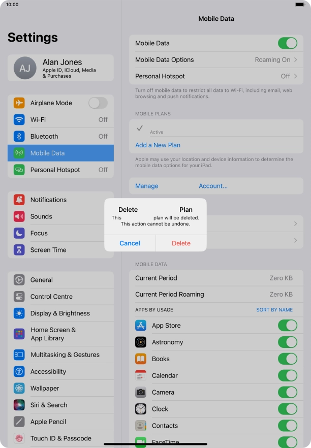 Press Delete. Press Delete.