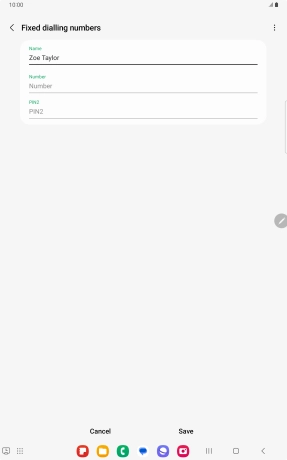 Press Number and key in the required phone number.