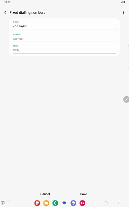 Press Number and key in the required phone number.