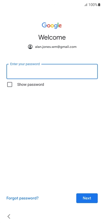 Press the field below 