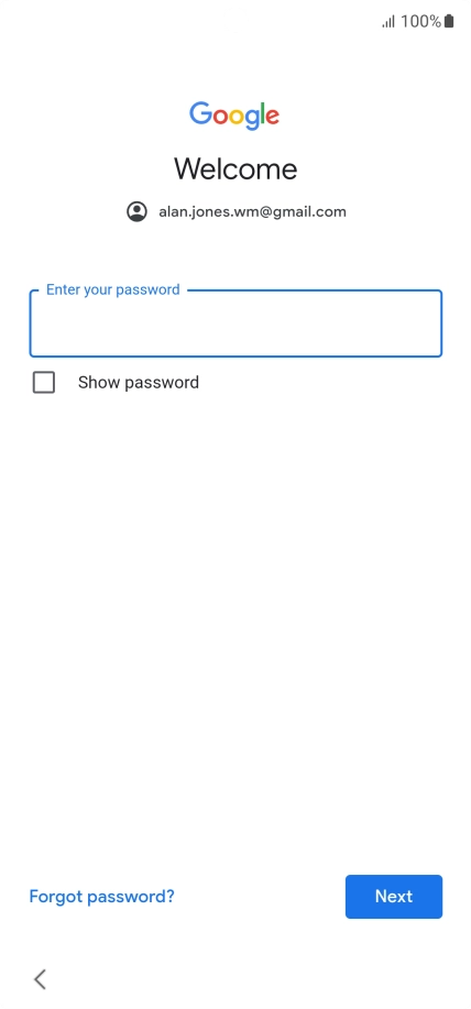 Press the field below 