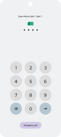 If you're asked to key in your PIN, do so and press arrow right.