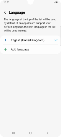 Press Add language. Press Add language.