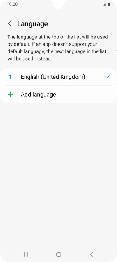 Press Add language. Press Add language.