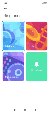 Press All ringtones.