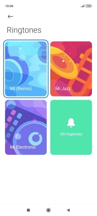 Press All ringtones.