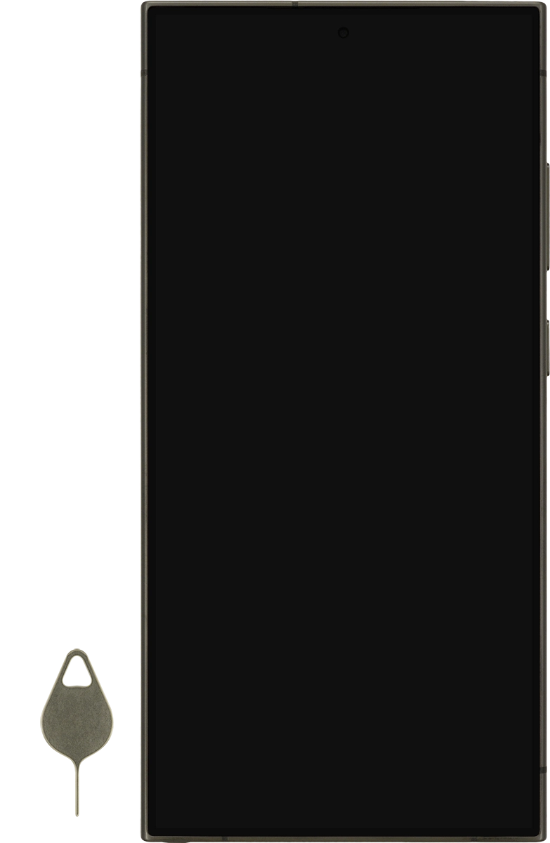 Find the opener for the SIM holder.