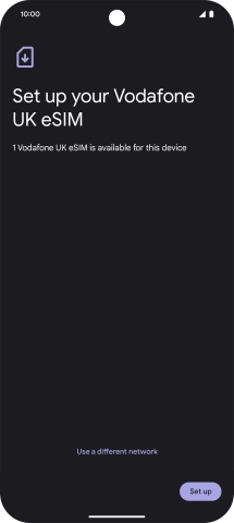 Press Set up. Press Set up.