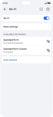 Press More settings.