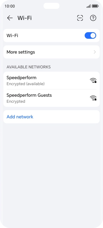 Press More settings.