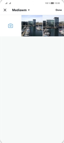 Press the required picture or video clip.