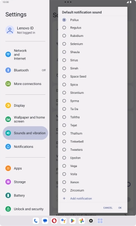 Press the required ring tones to hear them.