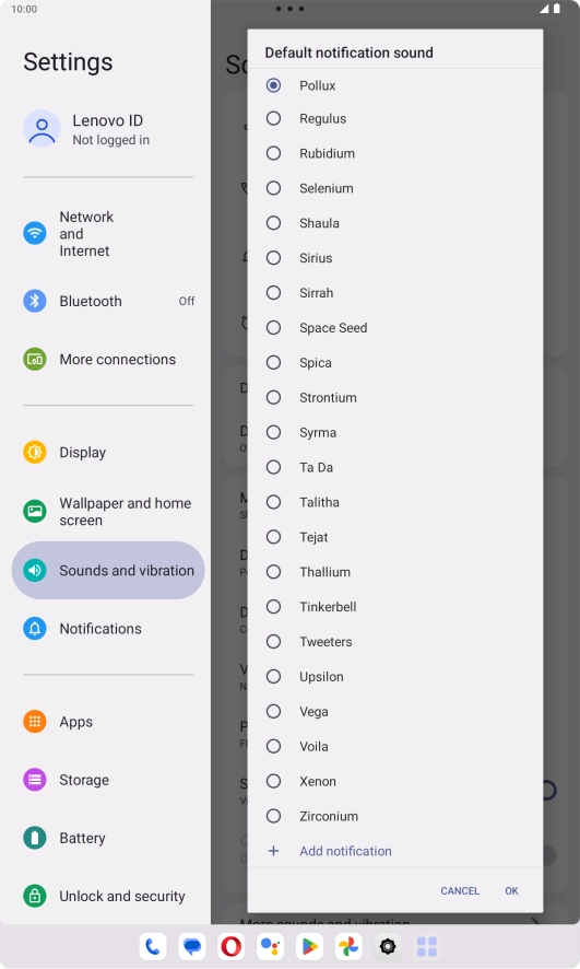 Press the required ring tones to hear them.