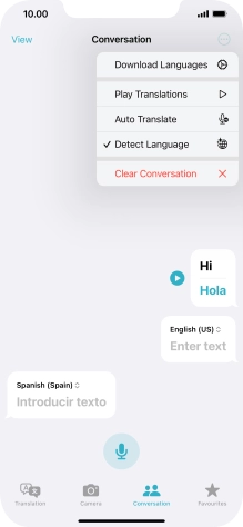 Press Clear Conversation.