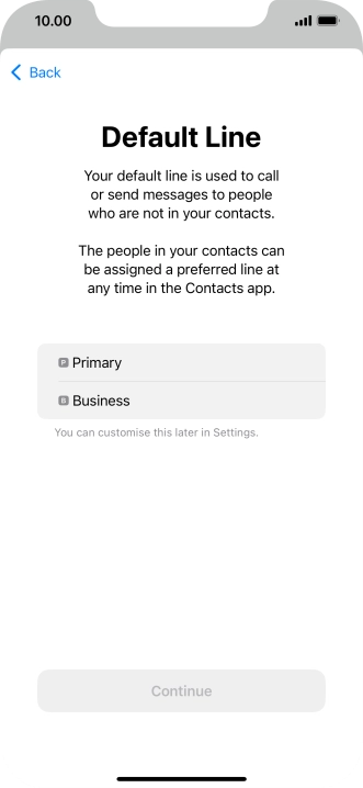 Press the required price plan.