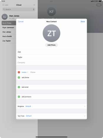 Press Phone and key in the required phone number.