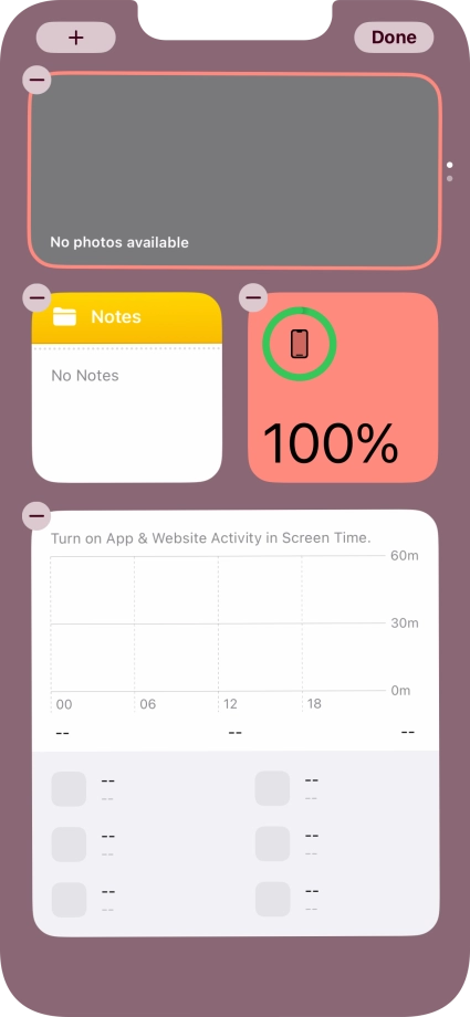 Press the add icon. Press the add icon.