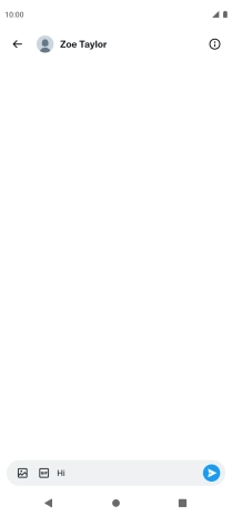 Write the required message and press the send icon.
