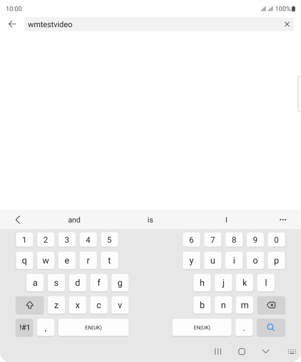 Key in the required search word and press the search icon.