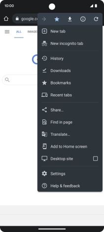 Press the star to add the bookmark.