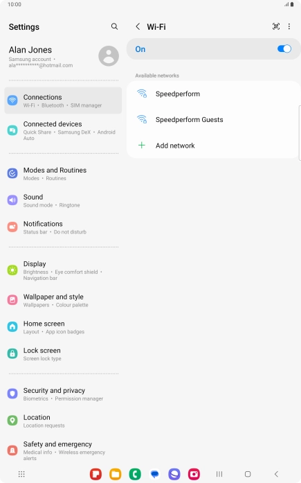 Press the required Wi-Fi network. Press the required Wi-Fi network.